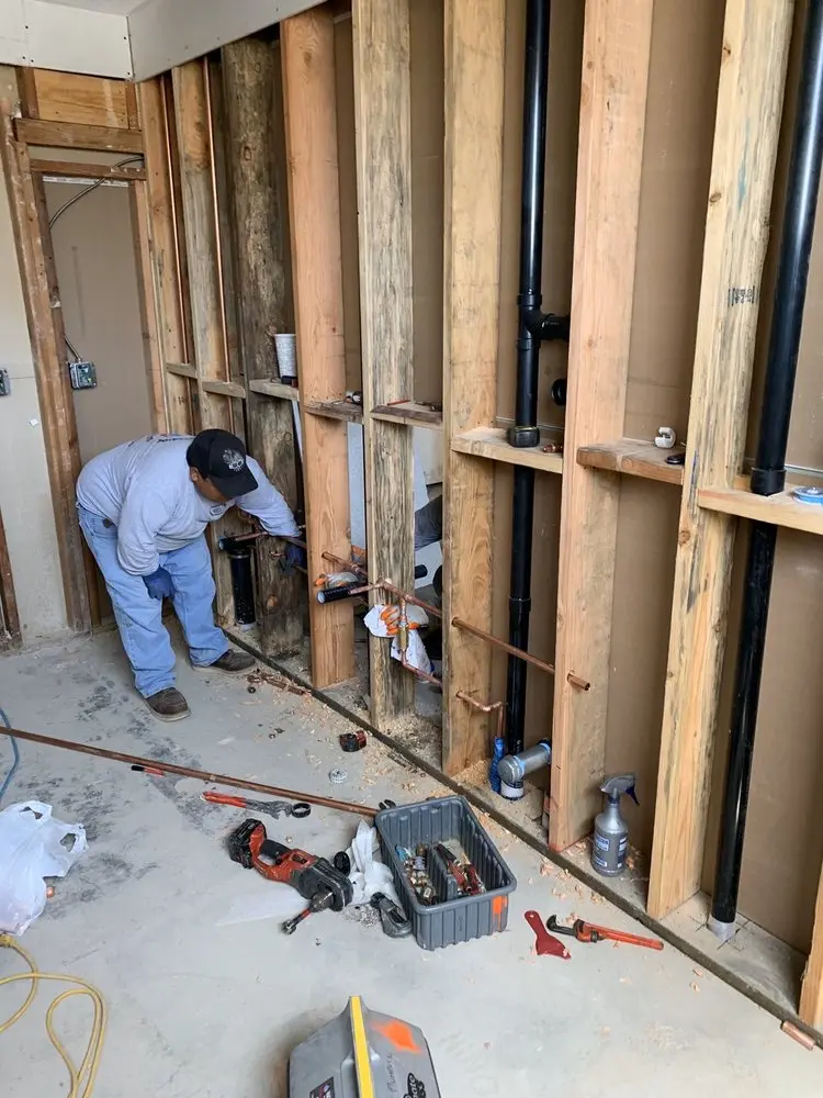 Commercial rough-in plumbing for Gas Line Repair in Pin Oak Village